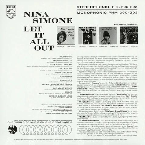 Nina Simone - Let It All Out Back To Black Edition