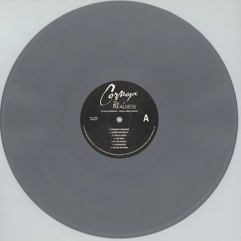 Cormega - The Realness 15th Anniversay Silver Colored Vinyl Edition