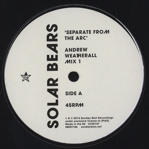 Solar Bears - The Andrew Weatherall Remixes