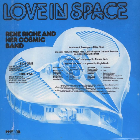 Rene Riche & Her Cosmic Band - Love In Space Red Vinyl Edition