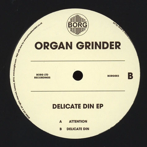 The Organ Grinder - Delicate Din EP
