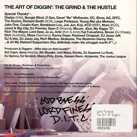 Lord Finesse - The Art Of Diggin': The Grind & The Hustle