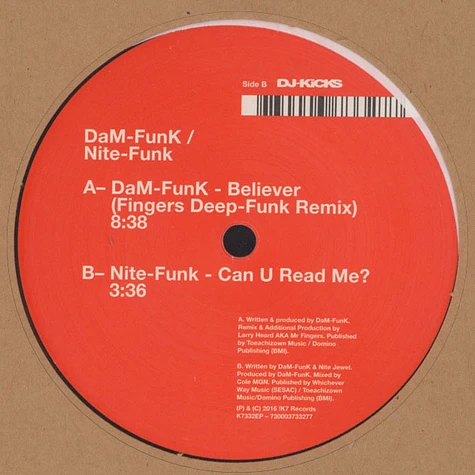 Dam-Funk / Nite-Funk (Dam-Funk & Nite Jewel) - Believer / Can U Read Me?