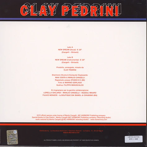 Clay Pedrini - New Dream Red Vinyl Edition