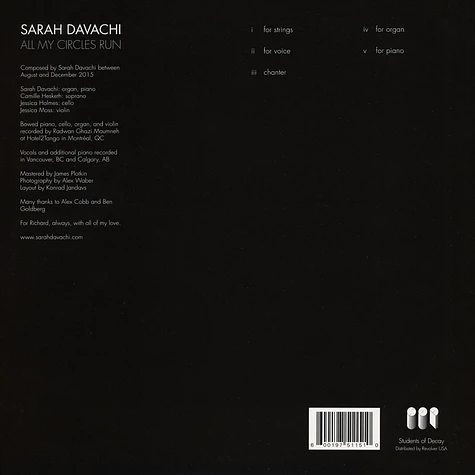 Sarah Davachi - All My Circles Run