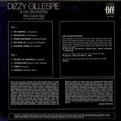 Dizzy Gillespie And His Orchestra - "Afro Cuban Bop" At The Royal Roost