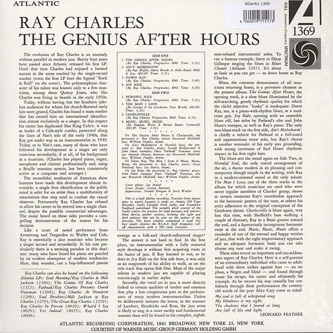 Ray Charles - The Genius After Hours