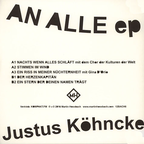Justus Köhncke - An Alle