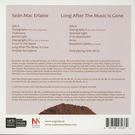 Sean Mac Erlaine - Long After The Music Is Gone