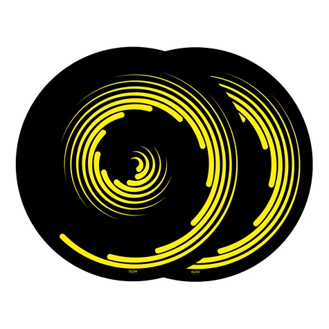 Glowtronics - Spiral Non Glow Slipmat