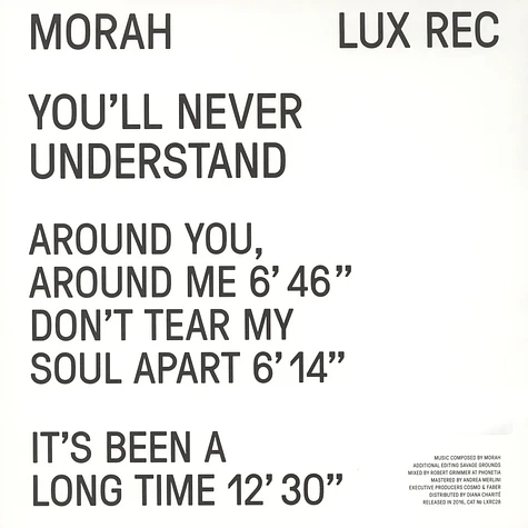 Morah - You'll Never Understand