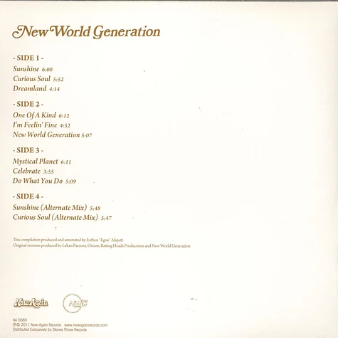 New World Generation - NWG