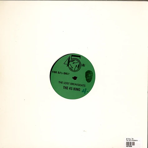 The 45 King - The Lost Breakbeats - The Lost Club Traxs