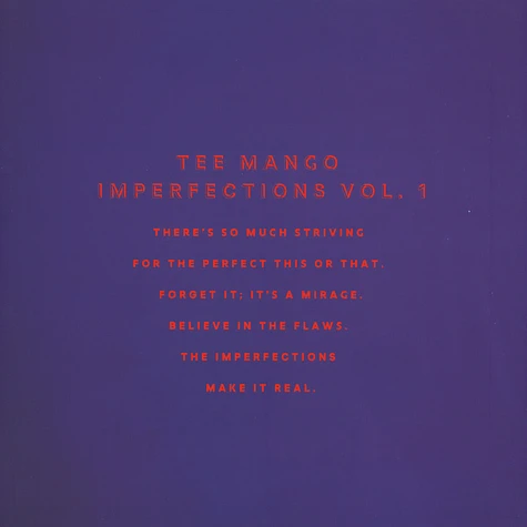 Tee Mango - Imperfections Volume 1