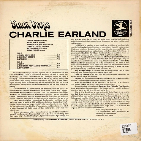 Charles Earland - Black Drops