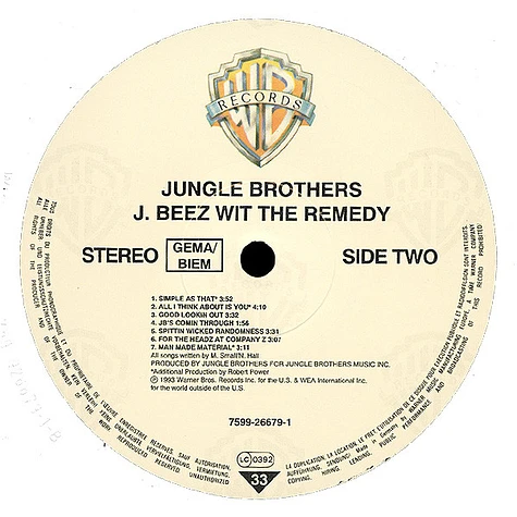 Jungle Brothers - J. Beez Wit The Remedy