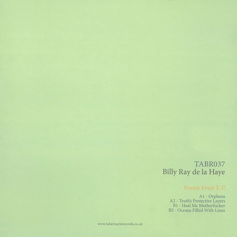 Billy Ray De La Haye - Forest Fruit EP