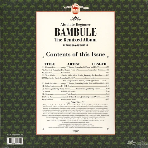 Beginner (Absolute Beginner) - Bambule: Boombule - The Remixed Album