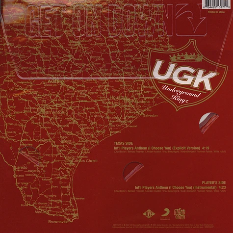 UGK - Int'l Players Anthem (I Choose You) Feat. Outkast Texas Shaped Picture Disc