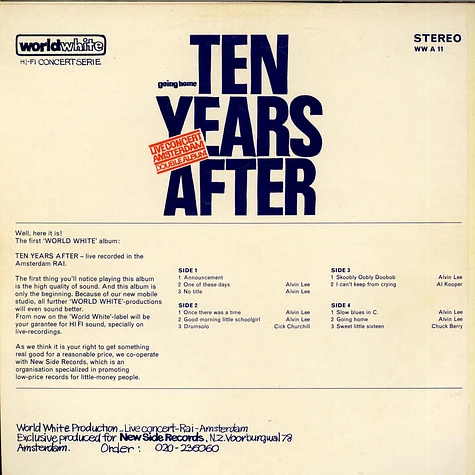 Ten Years After - Live In Amsterdam