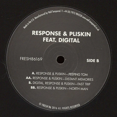 Response & Pliskin - FRESH86169 feat. Digital