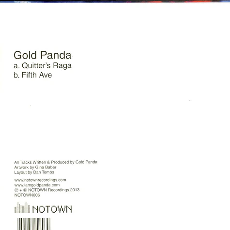 Gold Panda - Quitter's Raga