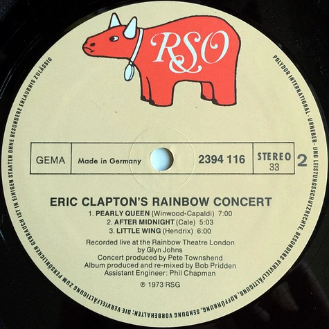 Eric Clapton - Eric Clapton's Rainbow Concert