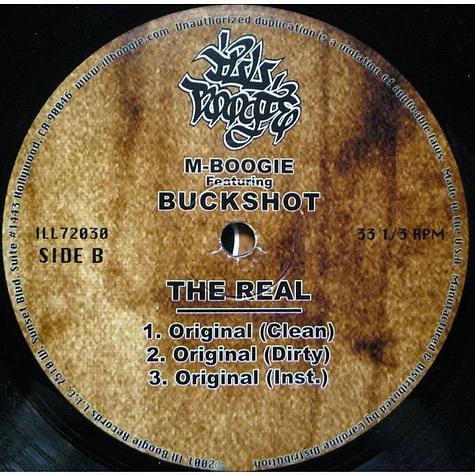M-Boogie Featuring Buckshot - The Real