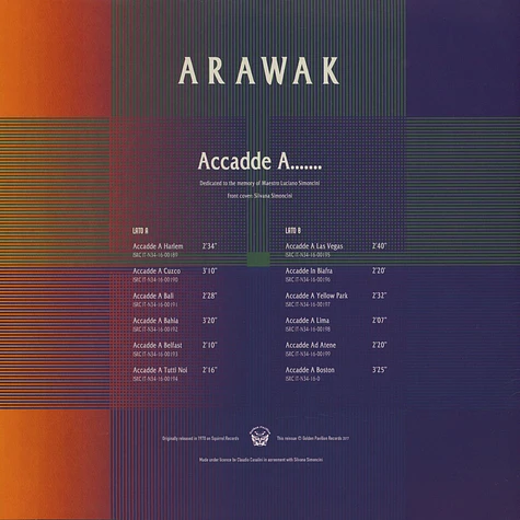 Arawak - Accade A... Colored Vinyl Edition