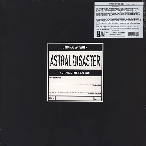 Coil - Astral Disaster Prescription Edition On Yellow Vinyl