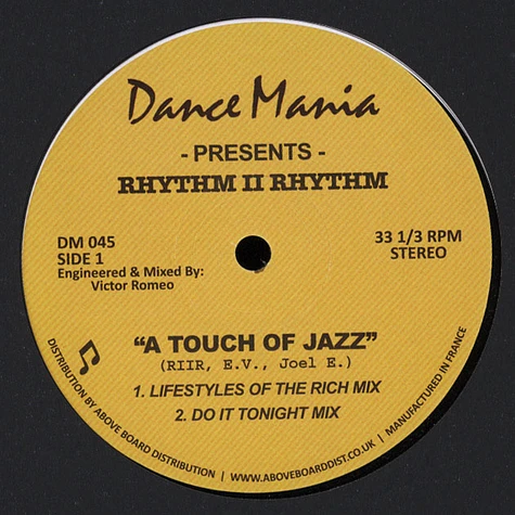 Rhythm II Rhythm - A Touch Of Jazz