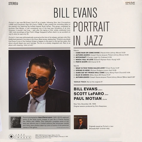 Bill Evans - Portrait In Jazz - Jean-Pierre Leloir Collection