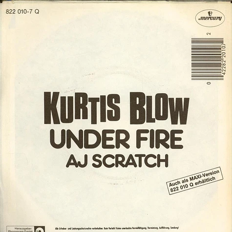 Kurtis Blow - Under Fire