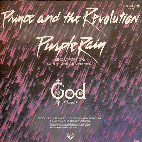 Prince And The Revolution - Purple Rain