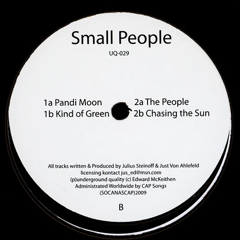 Small People - The Smallpeople Reping Hamburg! Black Vinyl Version