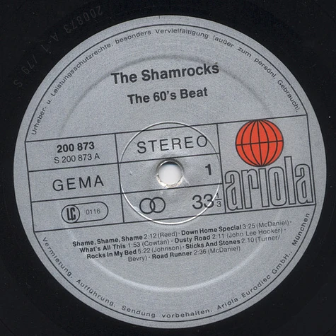 The Shamrocks - The 60's Beat