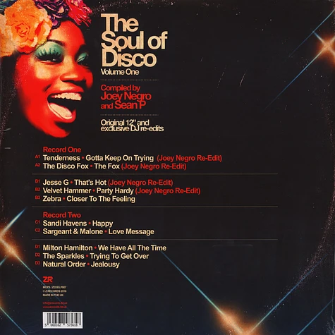 Joey Negro & Sean P - The Soul Of Disco 1 - Original 12" And Exclusive Re-Edits