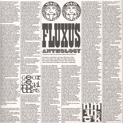 V.A. - Fluxus Anthology: A Collection Of Music And Sound Events