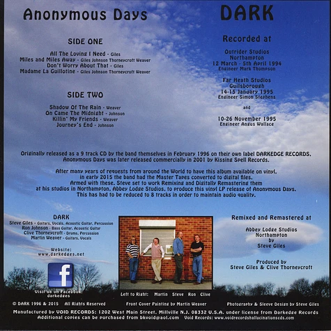 Dark - Anonymous Days