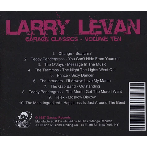 Larry Levan - Garage Classics Volume 10