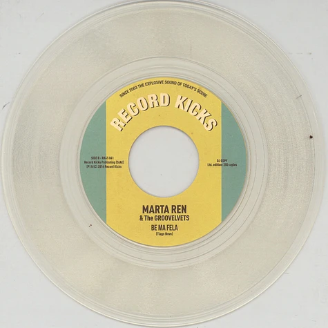 Marta Ren & Groovelvets, The - I’m Not Your Regular Woman / Be Ma Fela Clear Vinyl Edition