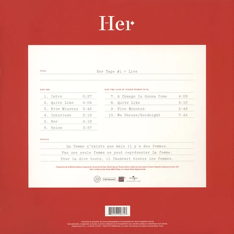 Her - Tape #1 + Live
