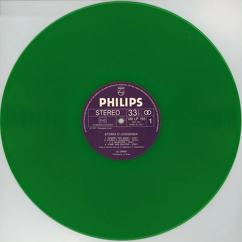 Le Orme - Storia O Leggenda Clear Green Vinyl Edition