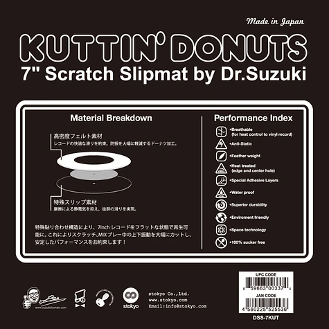 Dr. Suzuki - Kuttin' Donuts 7" Slipmat