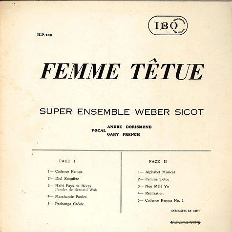 Super Ensemble Webert Sicot - Cadence Rempa - Femme Tetue