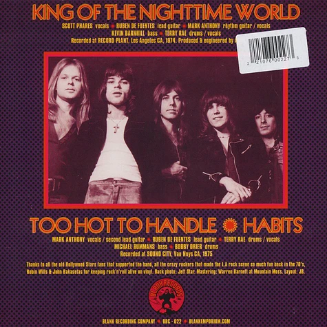 The Hollywood Stars - King Of The Night Time World