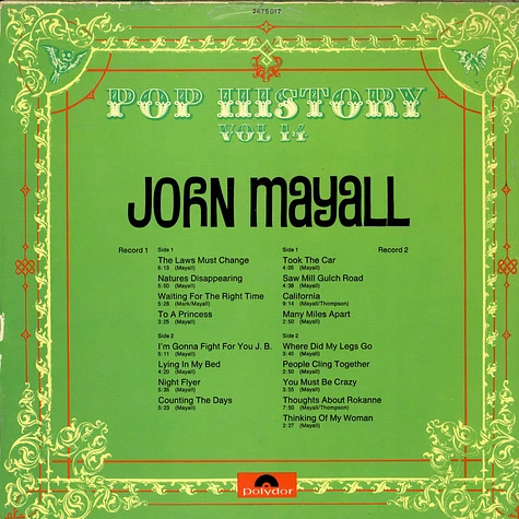 John Mayall - Pop History Vol. 14