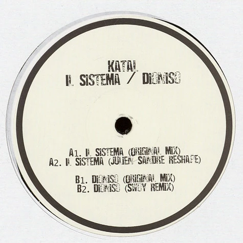 Katal - Il Sistema / Dioniso