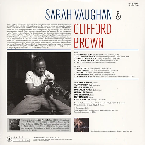 Sarah Vaughan with Clifford Brown - Sarah Vaughan with Clifford Brown