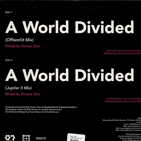 Octave One - A World Divided (The O1 Mixes)